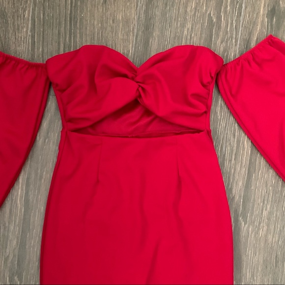 Red Party Dress - Picture 5 of 6